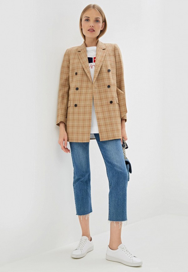 

Жакет Calvin Klein, Бежевый, Calvin Klein MP002XW029Y9