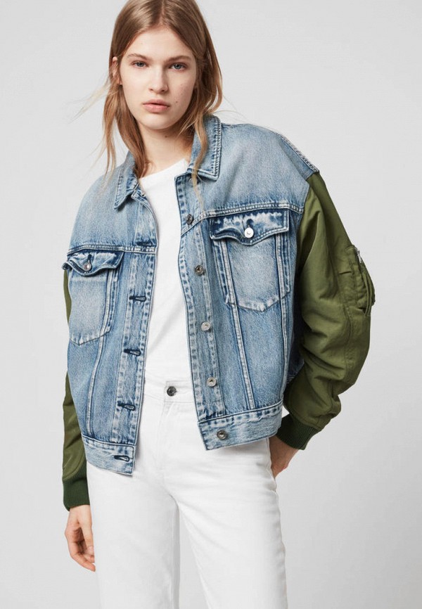 

Куртка джинсовая AllSaints, Голубой, AllSaints MP002XW02ABP