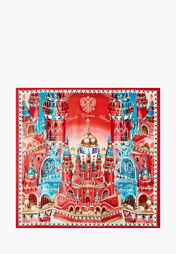 Платок Русские в моде цвет красный