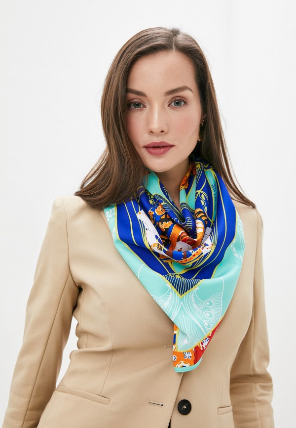 Платок Русские в моде цвет разноцветный  Фото 3