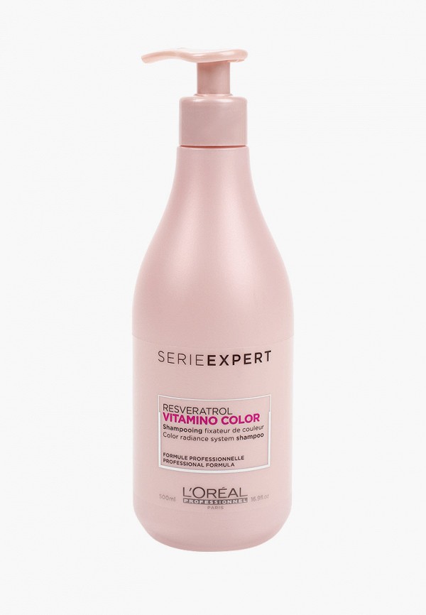 

Шампунь L'Oreal Professionnel, Розовый, VITAMINO COLOR A-OX для окрашенных волос, 500 мл