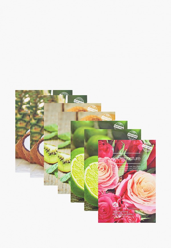 

Набор масок для лица Secret Nature, Прозрачный, Райское наслаждение, 7 шт