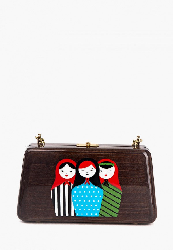 

Клатч Mybacio, Коричневый, MATRYOSHKAS WOOD (CLUTCH TRAPEZIUM)