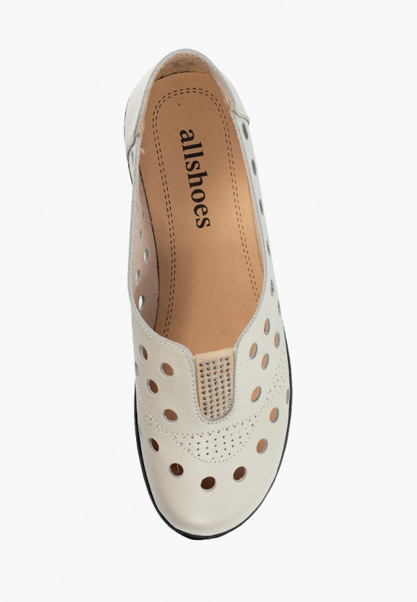 

Слипоны Allshoes, Бежевый, Allshoes MP002XW02GOO