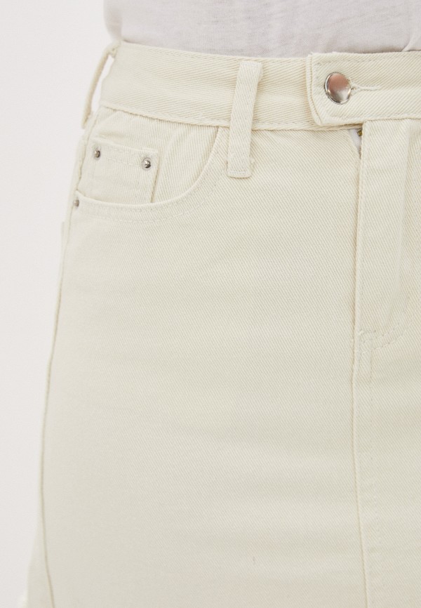 Юбка джинсовая Katomi цвет белый  Фото 4