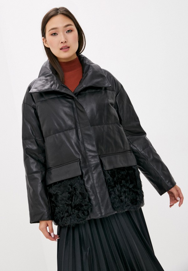 

Куртка кожаная Снежная Королева, Черный