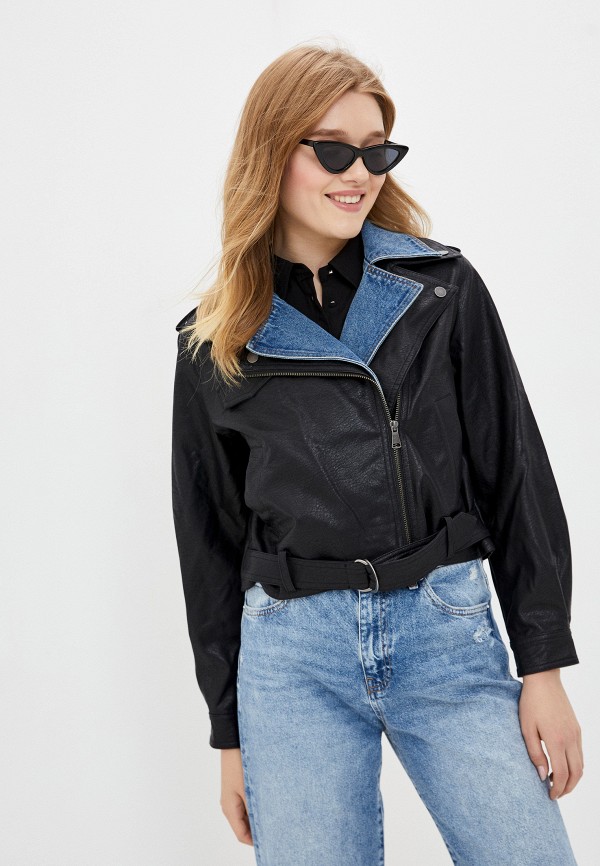 

Куртка кожаная Mavi, Черный, ZIP UP BIKER