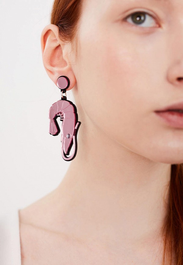 Серьги Monolama розовый, размер 00, фото 3
