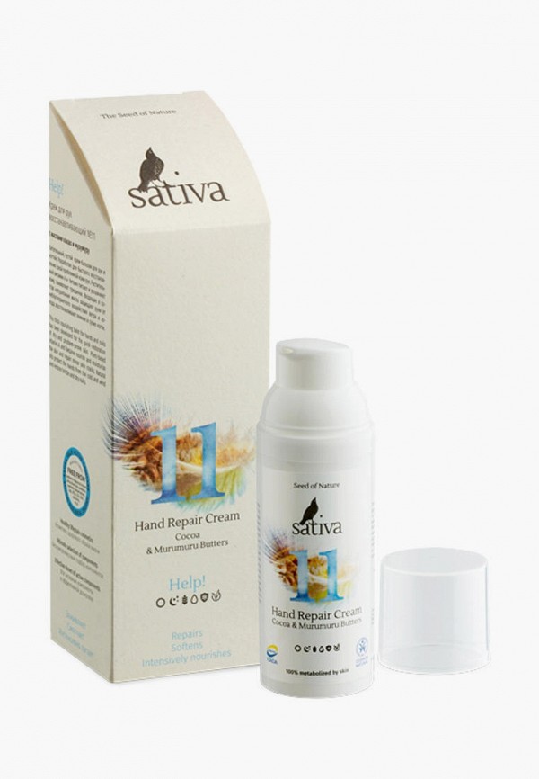

Крем для рук Sativa, Белый, восстанавливающий №11