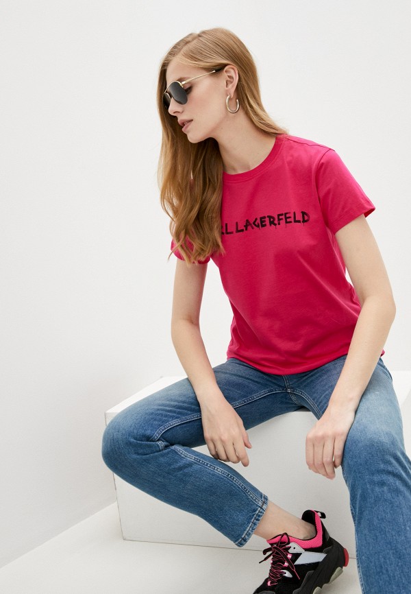

Футболка Karl Lagerfeld, Розовый