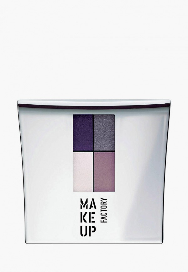 

Тени для век Make Up Factory, Разноцветный, 4-х цветные т.46 баклажан/зол.сирень, винный/св.розовый, 4.8 г