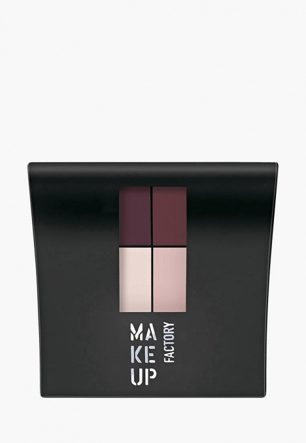 

Тени для век Make Up Factory, Разноцветный, 4-х цветные т.560 баклаж/темн.баклаж/св.роз/роз.беж, 4.8 г