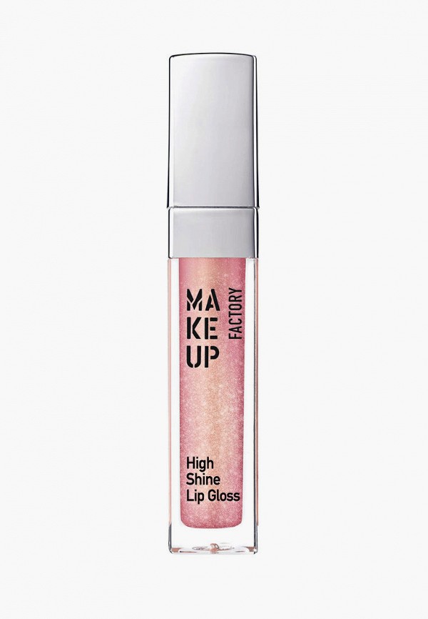 

Блеск для губ Make Up Factory, Розовый, с эффектом влажных губ High Shine т.12 розовое золото, 6.5 мл