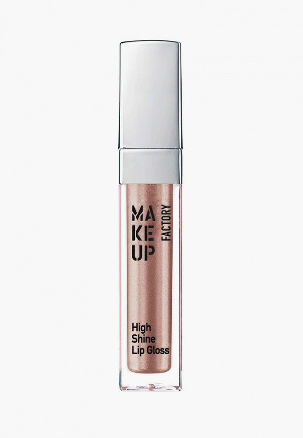 

Блеск для губ Make Up Factory, Бежевый, с эффектом влажных губ High Shine т.14 радужное мерцание, 6.5 мл