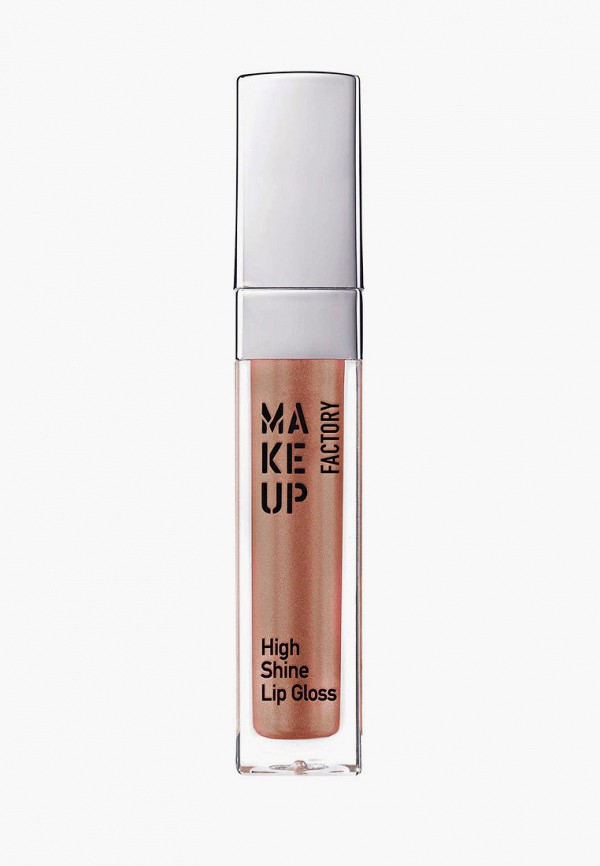 

Блеск для губ Make Up Factory, Коричневый, с эффектом влажных губ High Shine т.16 коричневый с золотым сиянием, 6.5 мл