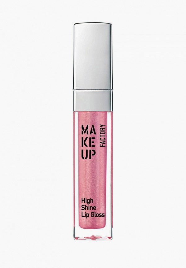 

Блеск для губ Make Up Factory, Розовый, с эффектом влажных губ High Shine т.45, радужная роза, 6.5 мл