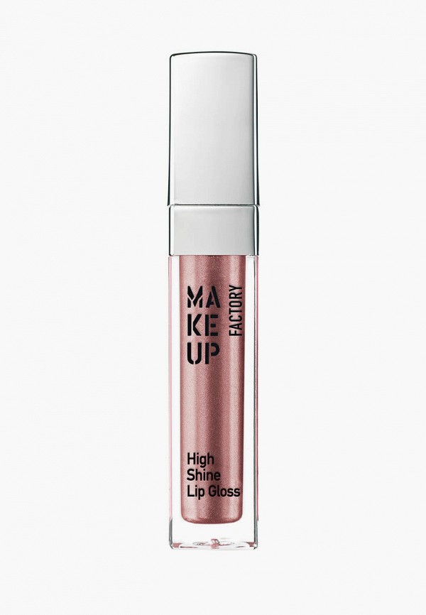 

Блеск для губ Make Up Factory, Розовый, с эффектом влажных губ High Shine т.49 драгоценная роза, 6.5 мл