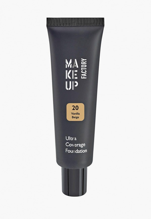 

Тональный крем Make Up Factory, Бежевый, Ultra Coverage Foundation т.20 ванильный беж, 30 мл