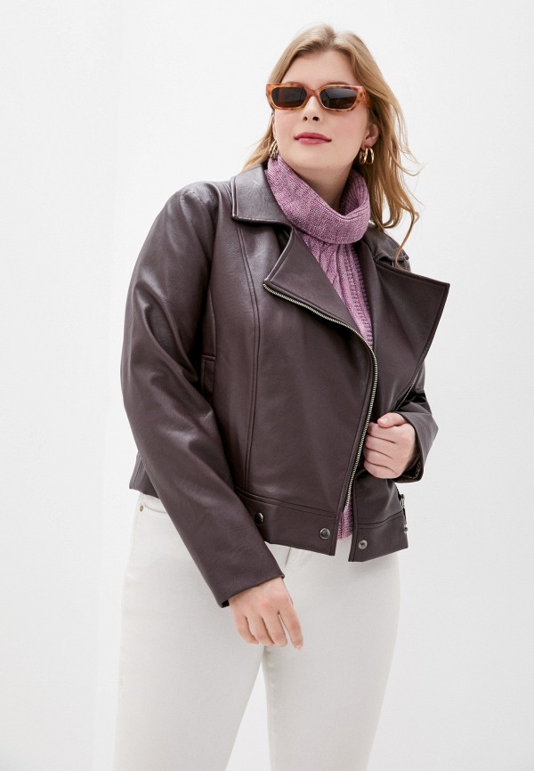 

Куртка кожаная Авантюра Plus Size Fashion, Бордовый