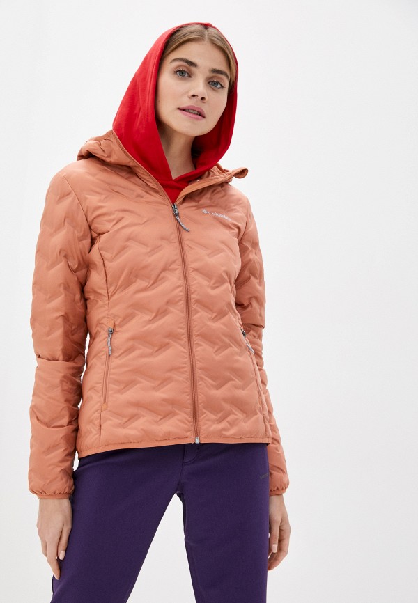 

Пуховик Columbia, Коралловый, Delta Ridge™ Down Hooded Jacket