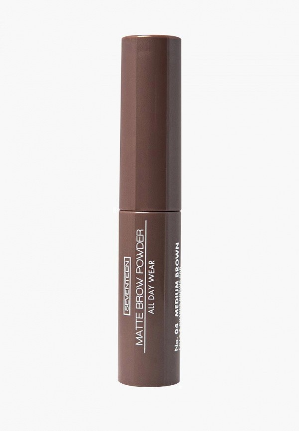 

Тени для бровей Seventeen, Коричневый, MATTE BROW POWDER ALL DAY WEAR с матовым эффектом т.04 каштановый , 1 г