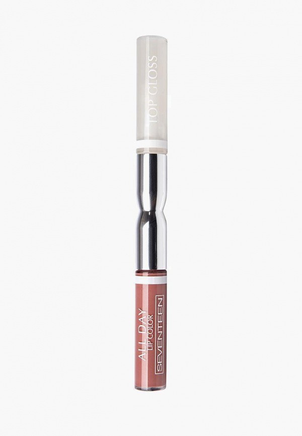 

Помада Seventeen, Коричневый, жидкая стойкая ALL DAY LIP COLOR & TOP GLOSS т.32 золотисто-каштановый , 3.5*3.5 мл
