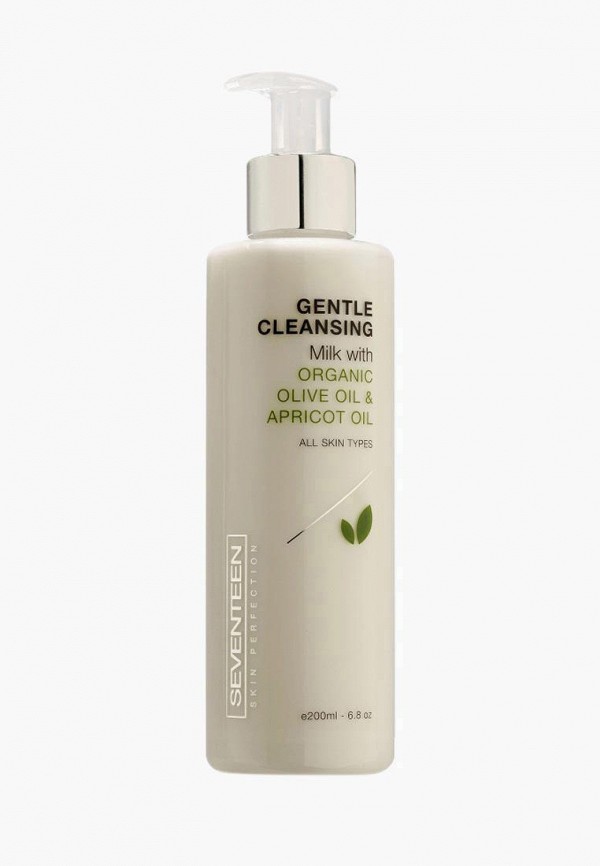 

Молочко для лица Seventeen, Белый, нежное очищающее GENTLE CLEANSING MILK с оливковым и абрикосовым маслом , 200 мл