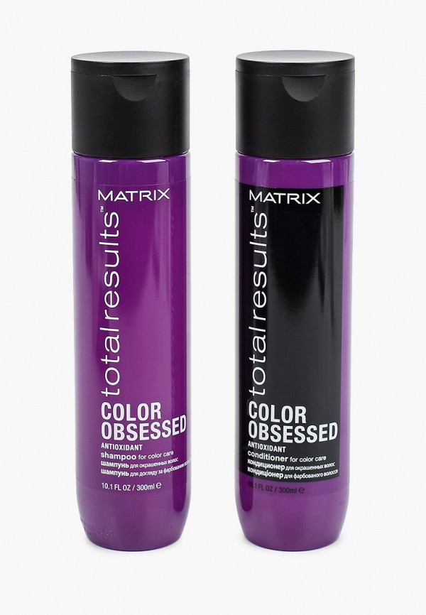 

Набор для ухода за волосами Matrix, Прозрачный, Total Results Color Obsessed, для защиты цвета волос, шампунь 300 мл + кондиционер 300мл