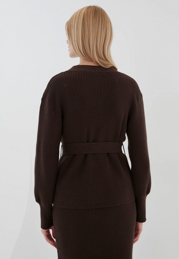 Пуловер Zarina цвет коричневый  Фото 3