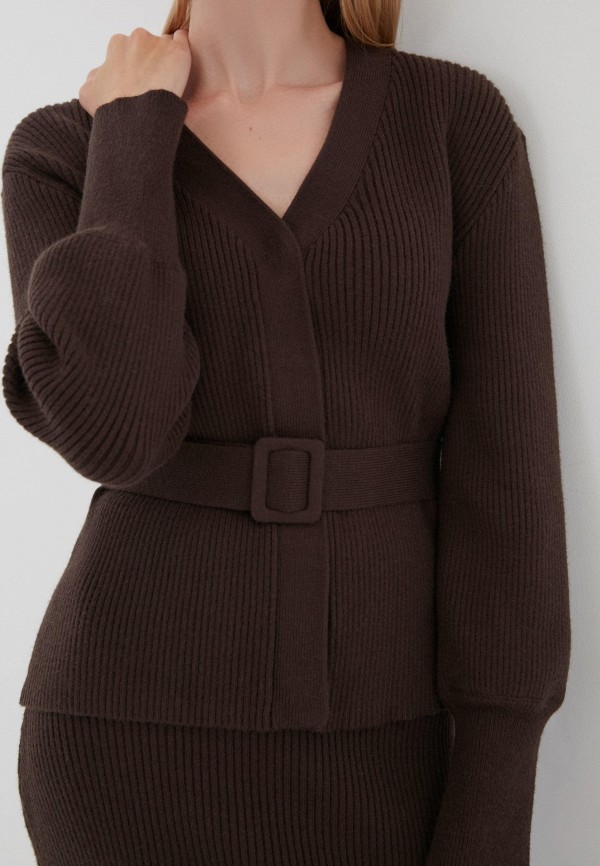 Пуловер Zarina цвет коричневый  Фото 4