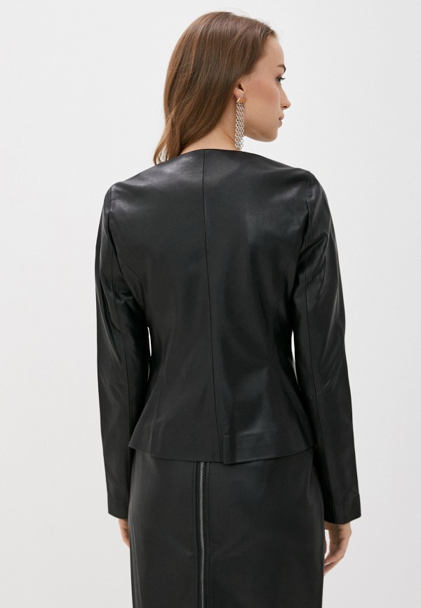 Куртка кожаная Vassa&Co цвет черный  Фото 3