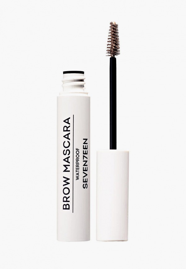 

Тушь для бровей Seventeen, Коричневый, BROW MASCARA WATERPROOF водостойкая т.01 миндаль, 5 мл