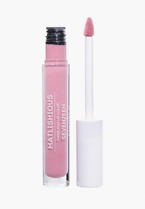 

Помада Seventeen, Розовый, матовая жидкая MATLISHIOUS SUPER STAY LIP COLOR т.08 нежный розовый, 4 мл
