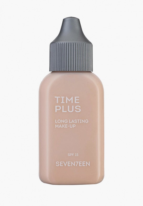 

Тональный крем Seventeen, Бежевый, TIME PLUS LONGLASTING MAKE UP длительного действия, SPF 15, т.2 светло-бежевый, 35 мл