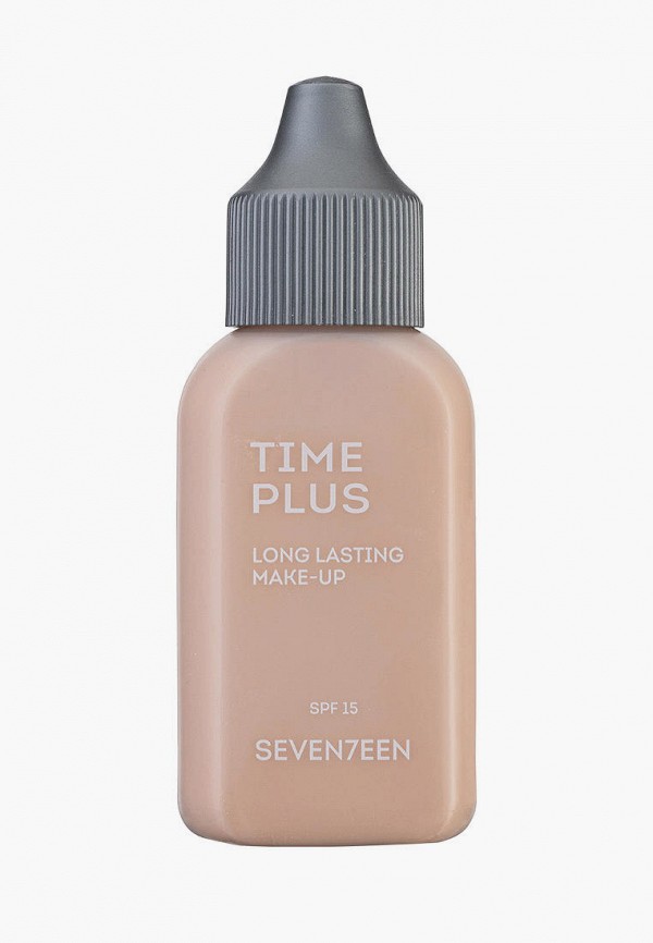 

Тональный крем Seventeen, Бежевый, TIME PLUS LONGLASTING MAKE UP длительного действия, SPF 15, т.3 натуральный бежевы, 35 мл