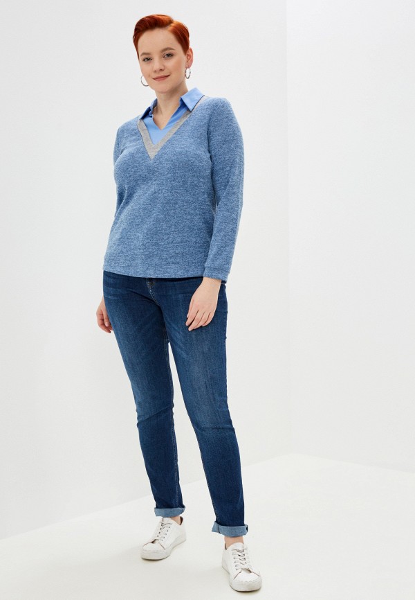Пуловер Lamiavita цвет голубой  Фото 2