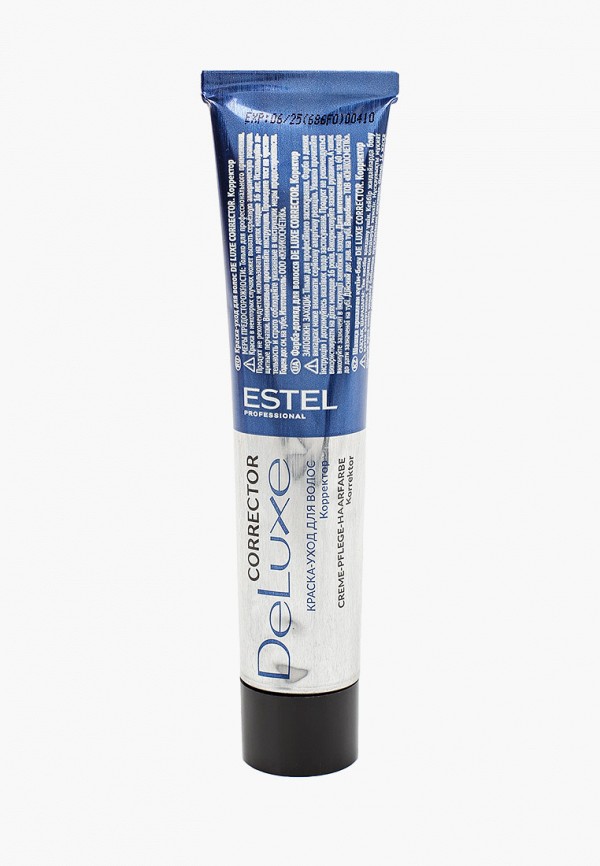 

Краска для волос Estel, Оранжевый, DE LUXE CORRECTOR для окрашивания волос ESTEL PROFESSIONAL 0/44 оранжевый, 60 мл