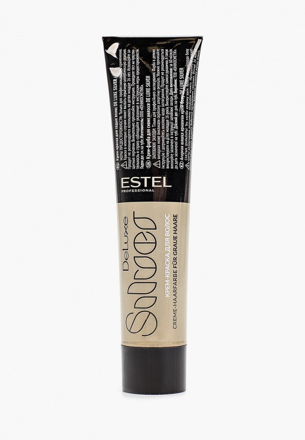 

Краска для волос Estel, Белый, DE LUXE SILVER ESTEL PROFESSIONAL, 10/7 светлый блондин коричневый для 100% седины, 60 мл