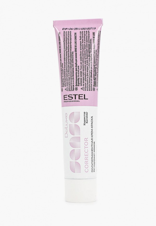 

Краска для волос Estel, Прозрачный, SENSE DE LUXE CORRECTOR ESTEL PROFESSIONAL 0/00N нейтральный 60 мл