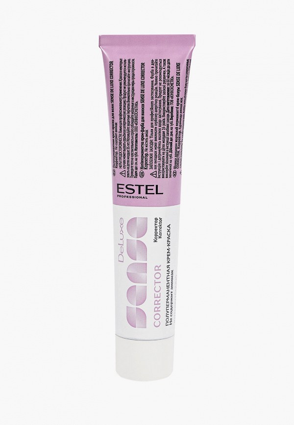 

Краска для волос Estel, Фиолетовый, SENSE DE LUXE CORRECTOR для окрашивания волос ESTEL PROFESSIONAL 0/66 фиолетовый, 60 мл
