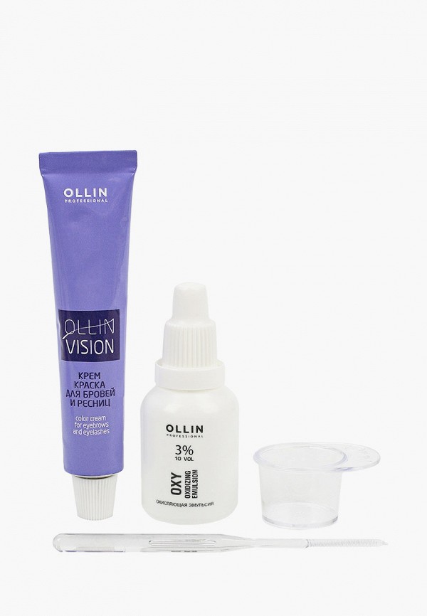 

Комплект Ollin, Черный, "VISION" для окрашивания бровей и ресниц, графит, 2*20 мл