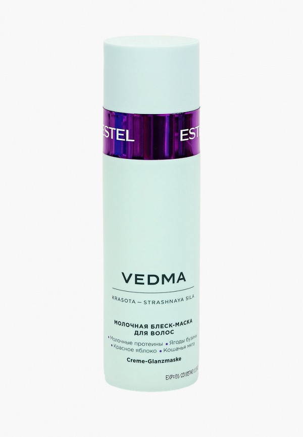 

Маска для волос Estel, Прозрачный, молочная VEDMA для блеска, 200 мл