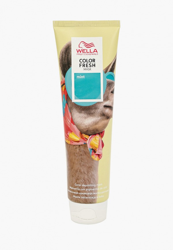 

Маска для волос Wella Professionals, Голубой, оттеночная COLOR FRESH кремовая, мятный, 150 мл
