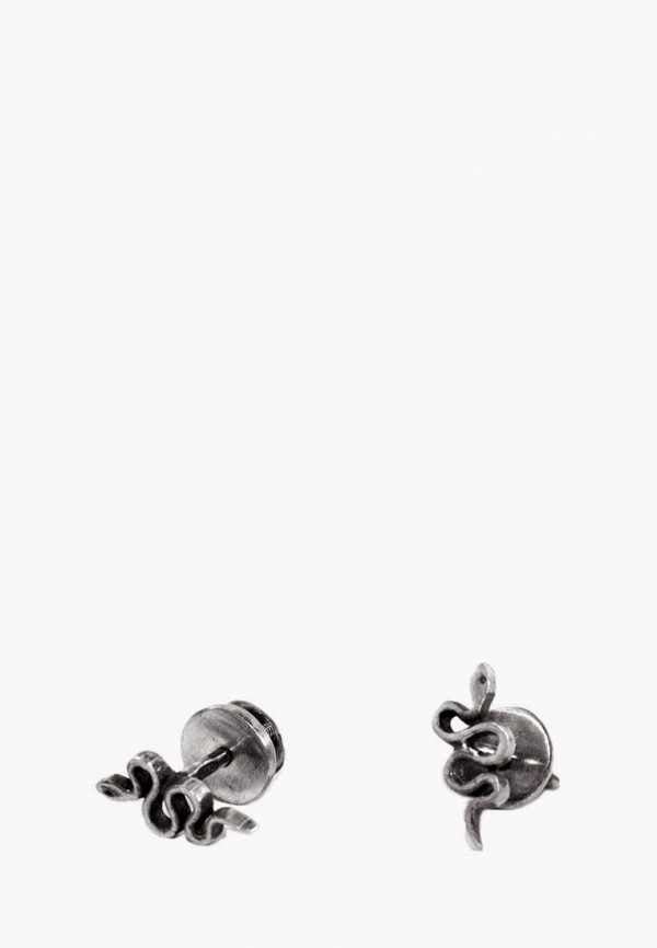 

Серьги из серебра 925 пробы EJ, Серебряный, "Snake"