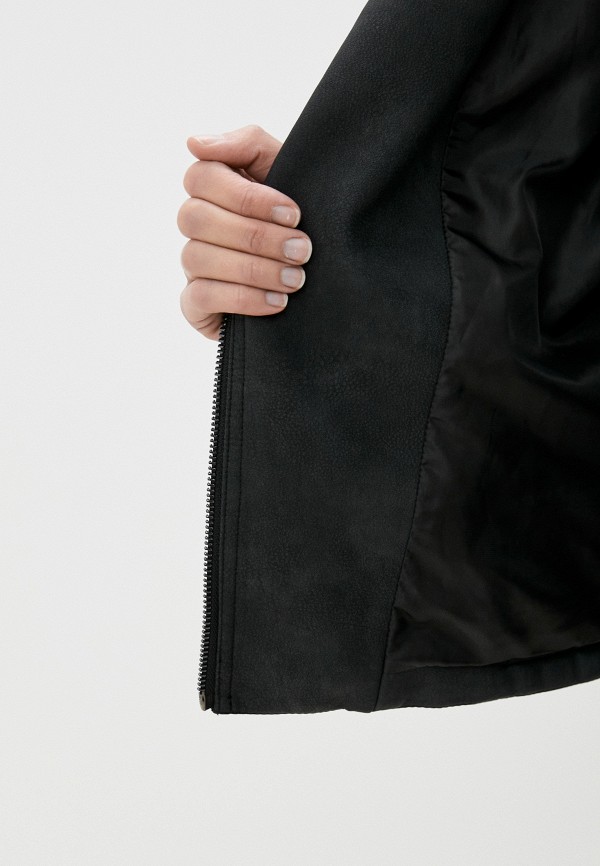Куртка кожаная Top Secret цвет черный  Фото 4