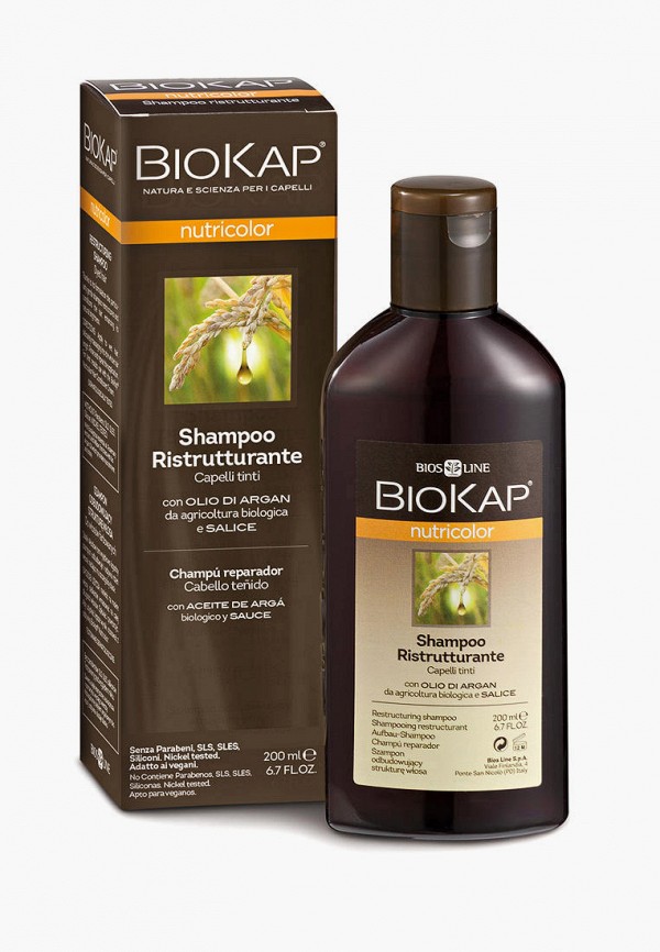 Шампунь Biokap восстанавливающий для окрашенных волос, 200 мл