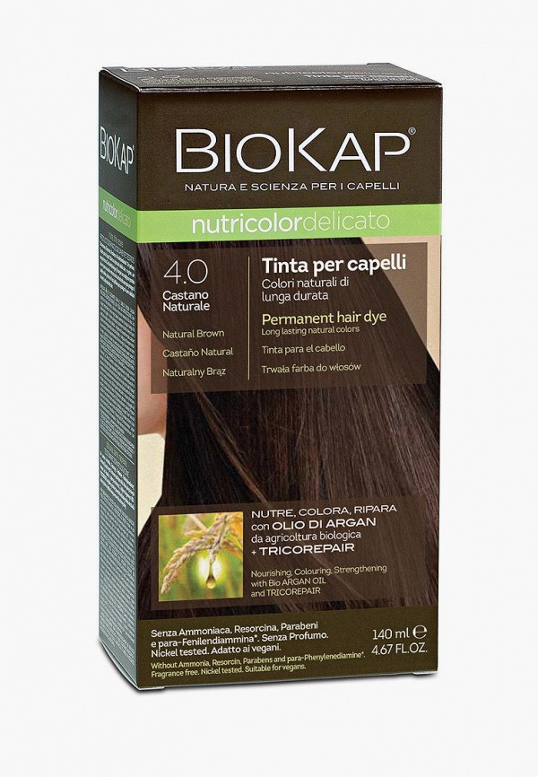 

Краска для волос Biokap, Коричневый, коричневый 4.0, 140 мл