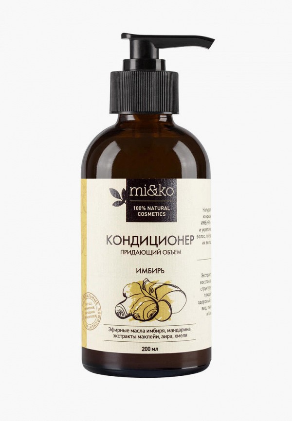 

Кондиционер для волос Mi&Ko, Желтый, Имбирь, придающий объем, 200 мл