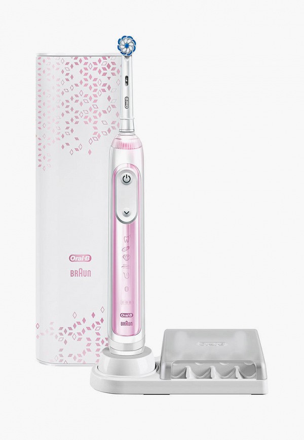 

Электрическая зубная щетка Oral B, Розовый, Genius X 20000N Pink D706.515.6X