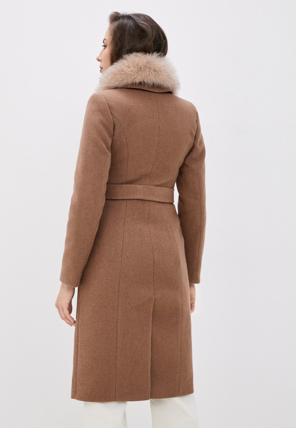 Пальто Meltem Collection цвет коричневый  Фото 3